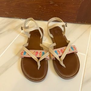 Women’s TOMS sandals, size 8.